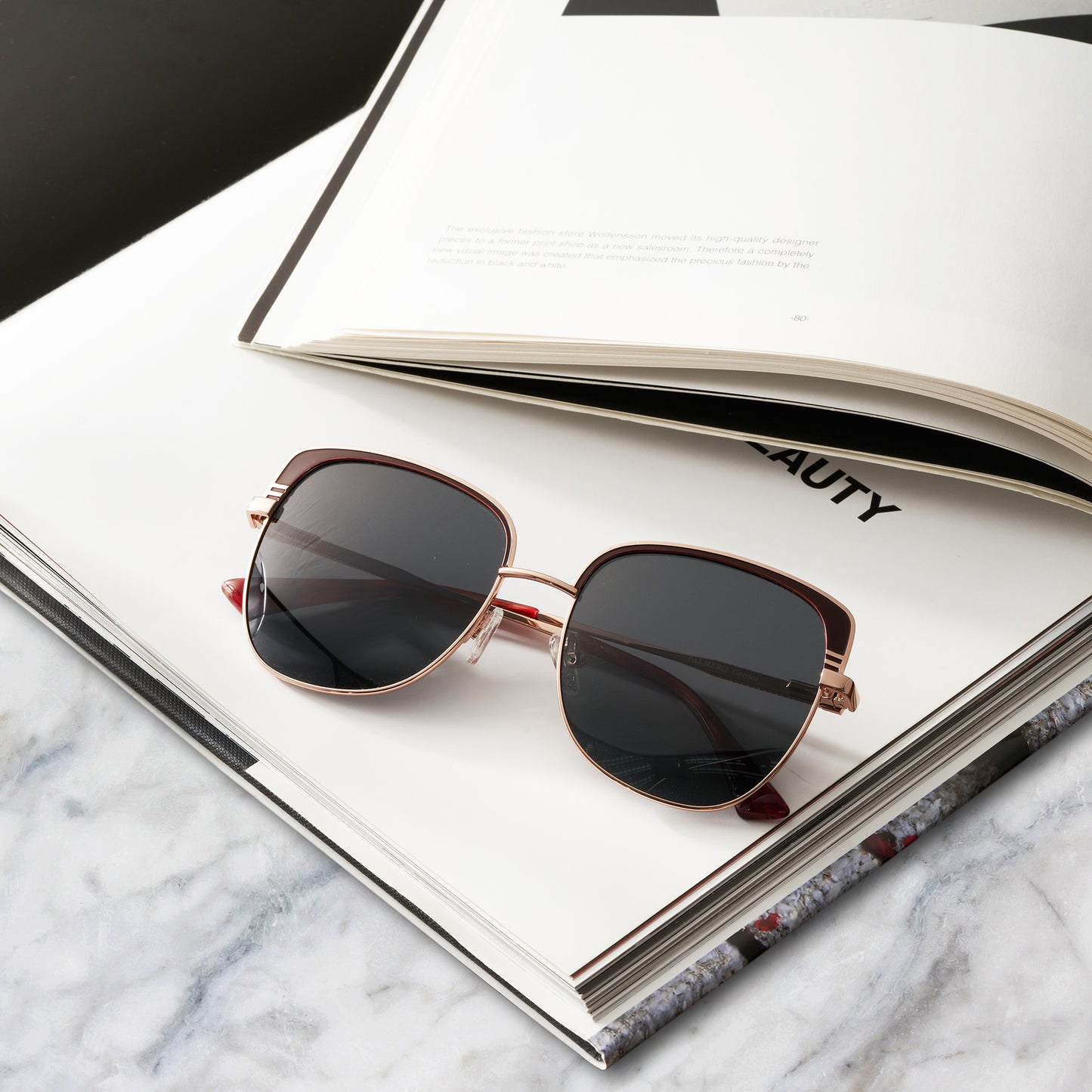 Palmero Women's Sunglasses - Caterina - Claret Hue