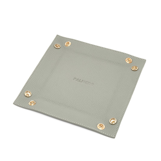 Palmero - Camilla Vide Poche - 5.1”x5.1” Gray Grain Leather