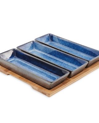 Palmero Azores Ceramic Serving Dishes, Stoneware, Set of 3