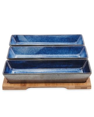 Palmero Azores Ceramic Serving Dishes, Stoneware, Set of 3