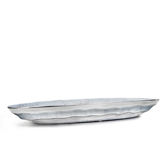 Palmero Rippled Silver Collection - Lacuna Serving Plate