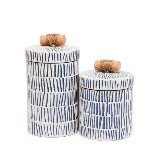 Palmero Talia Ceramic Decorative Jar Set