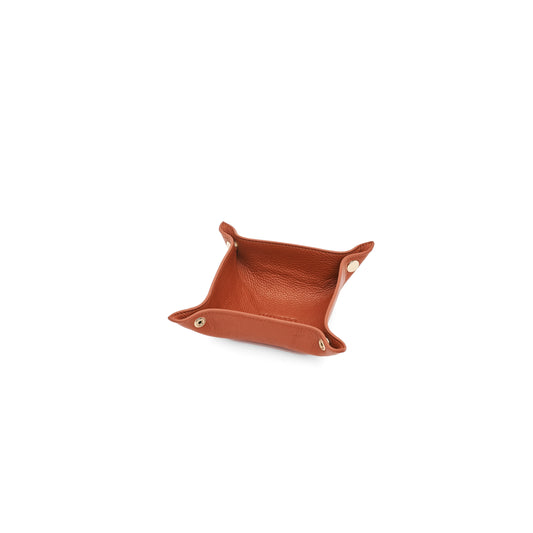 Palmero Giorgina Home Deco - 5.1”x5.1” Brown Grain Leather
