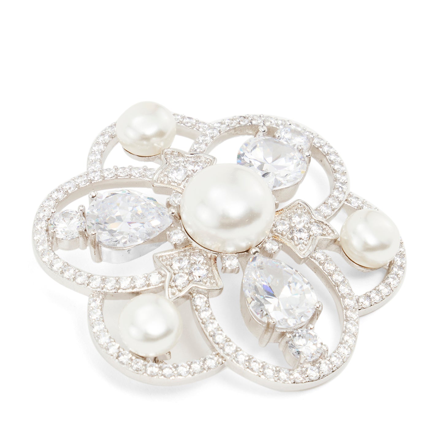 Palmero Floral Pearl Brooch