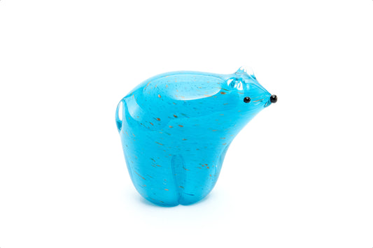 Polar Blue Glass Figurine