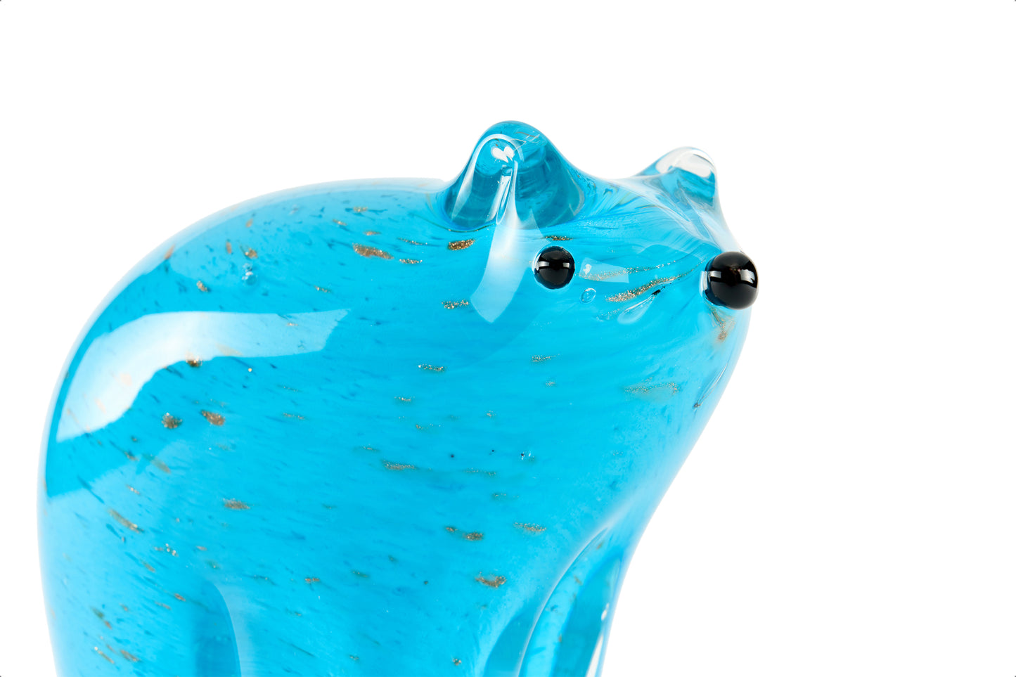 Polar Blue Glass Figurine