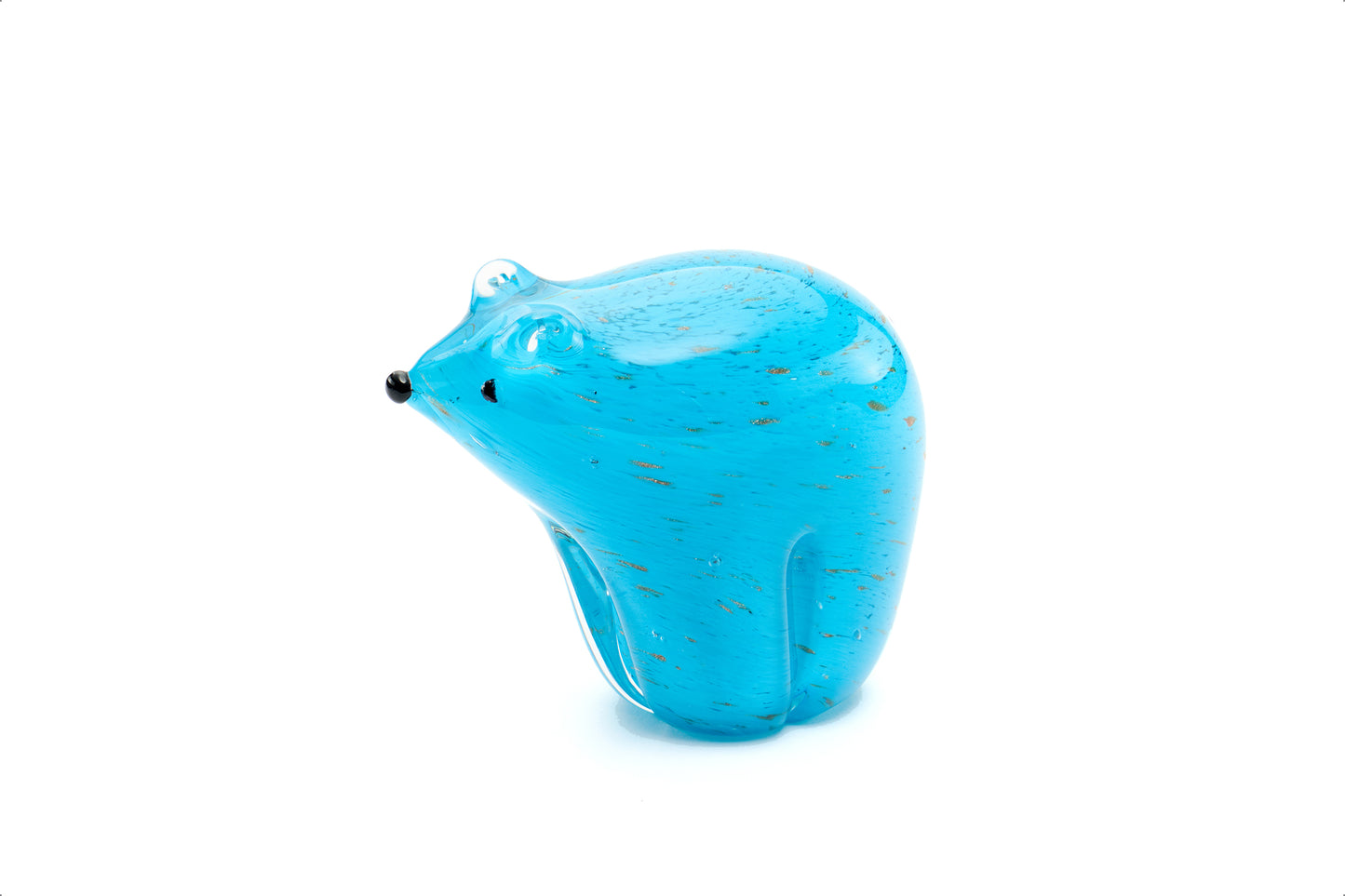 Polar Blue Glass Figurine