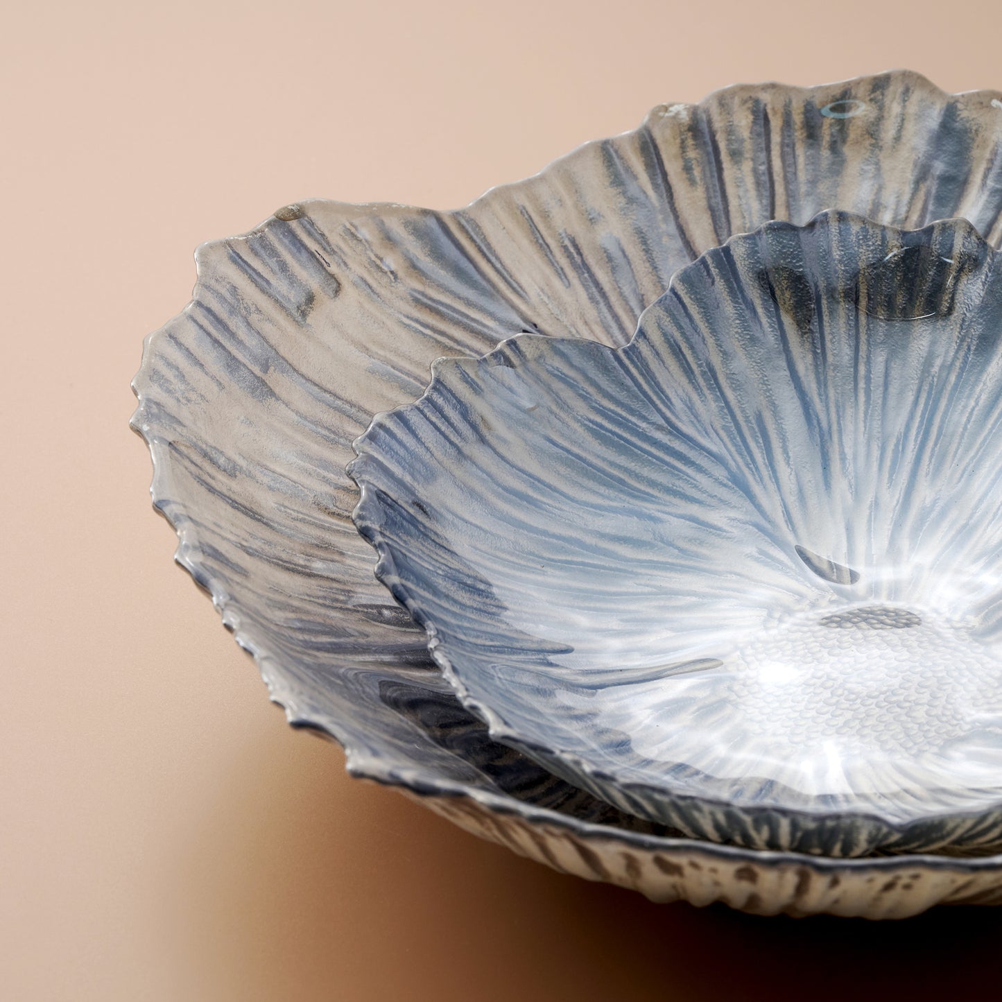Palmero Blue Hydrangea Serveware Set of 2