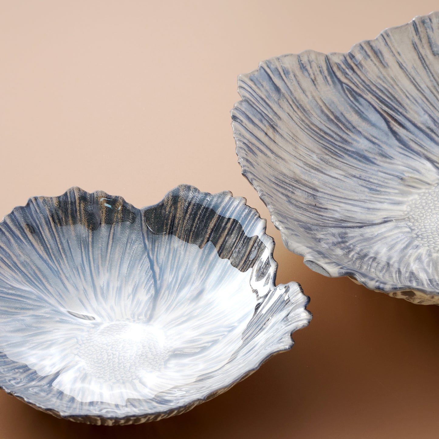 Palmero Blue Hydrangea Serveware Set of 2