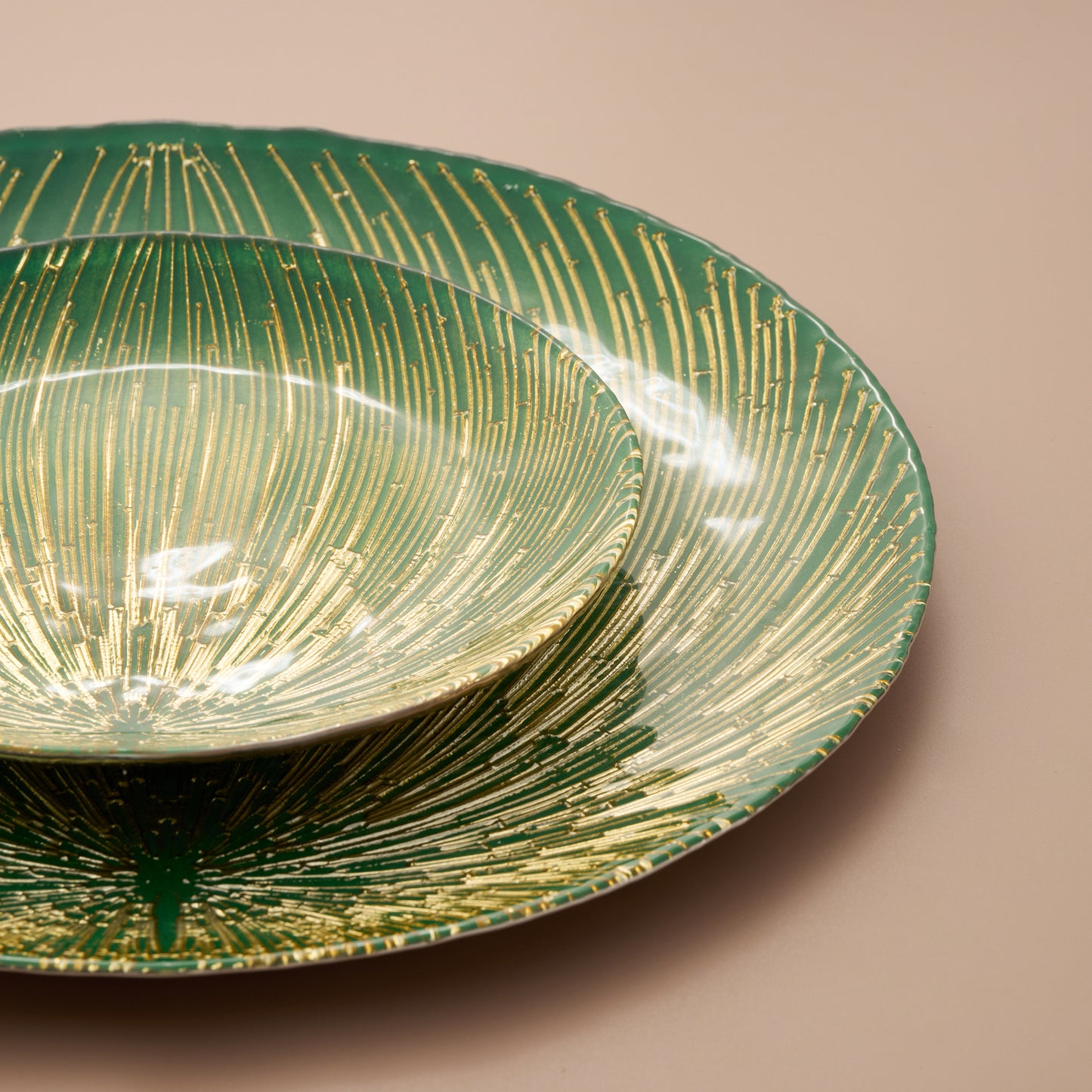 Palmero Gilded Orb Serveware Set of 2