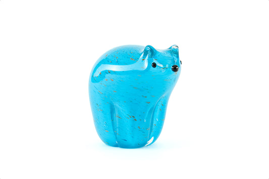 Polar Blue Glass Figurine