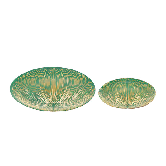 Palmero Gilded Orb Serveware Set of 2