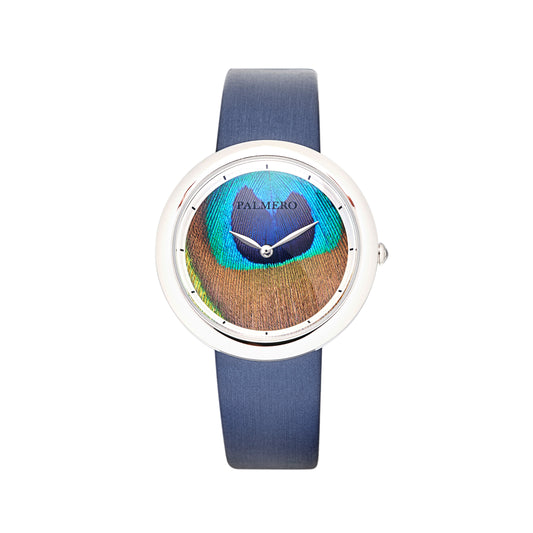 Palmero Ocelli Watch - Silver and Blue Strap