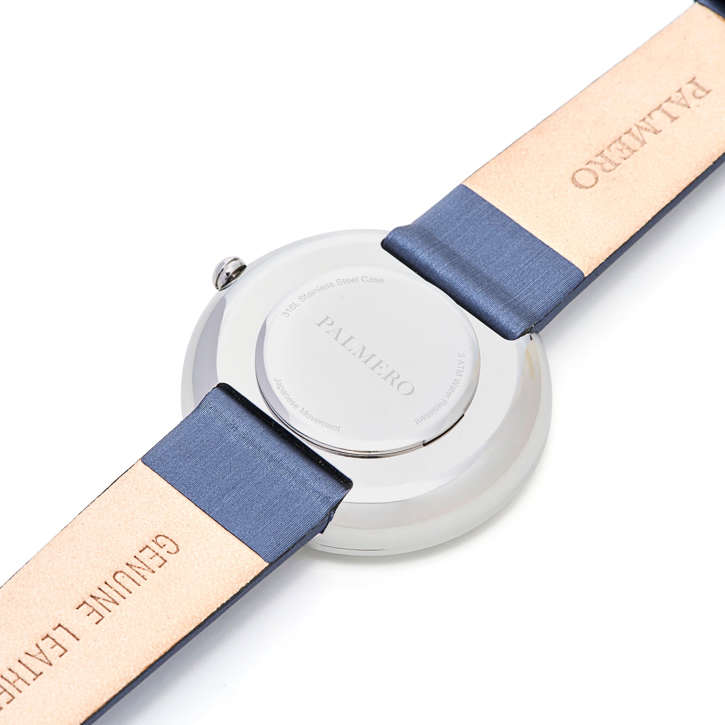 Palmero Ocelli Watch - Silver and Blue Strap