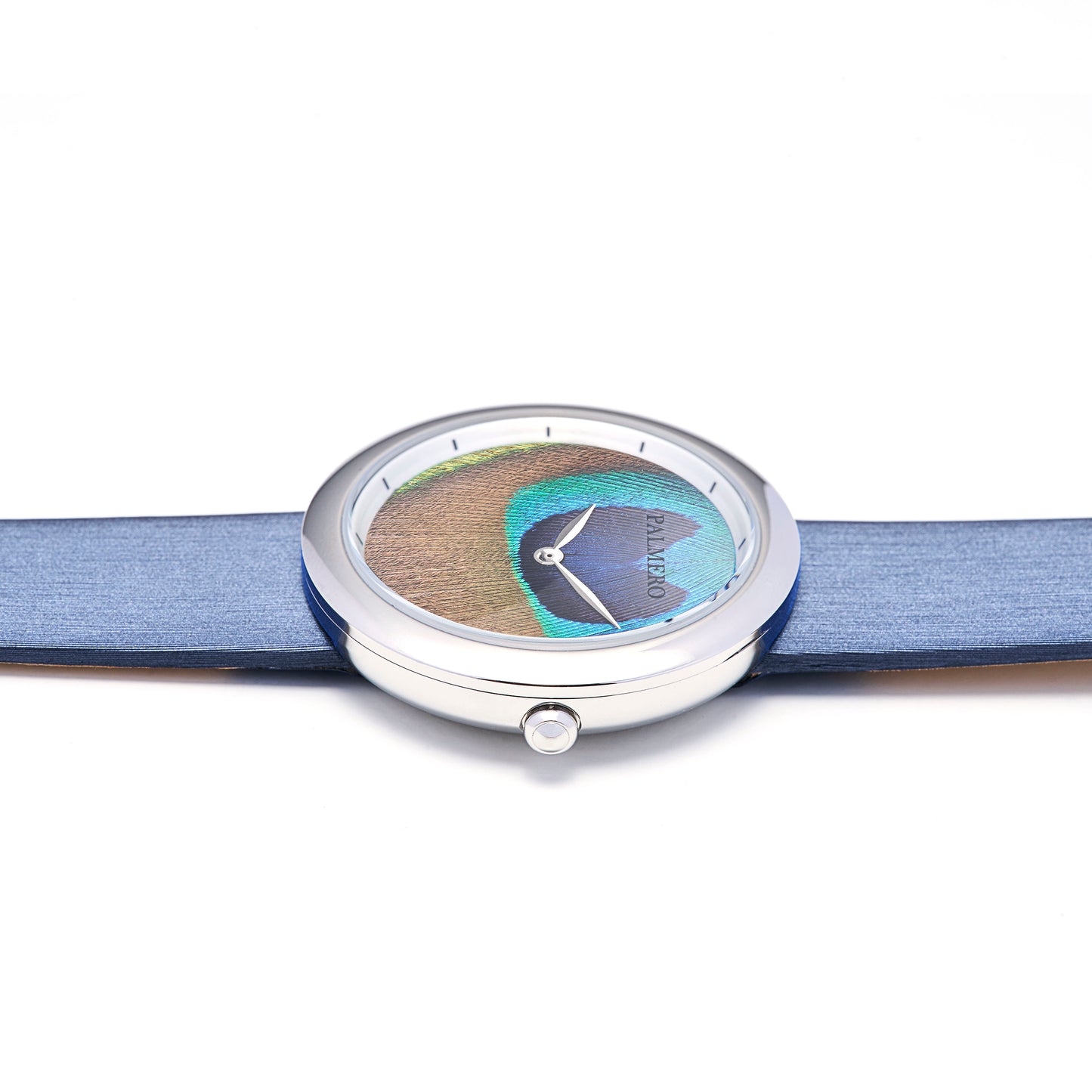 Palmero Ocelli Watch - Silver and Blue Strap