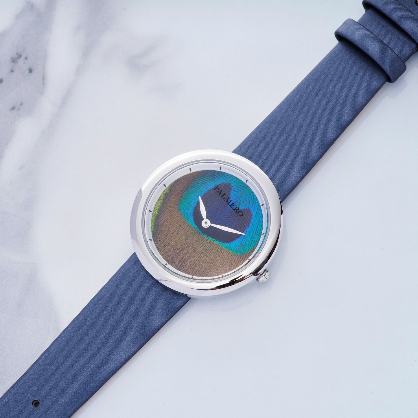 Palmero Ocelli Watch - Silver and Blue Strap