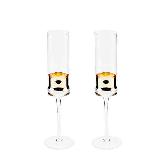 Palmero Halcyon Champagne Flutes, set of 2