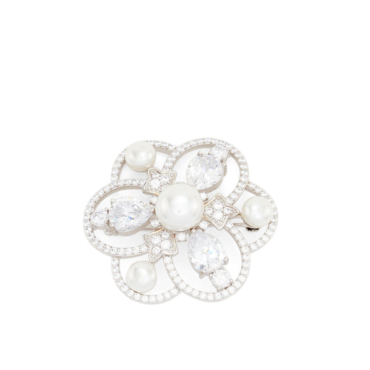 Palmero Floral Pearl Brooch