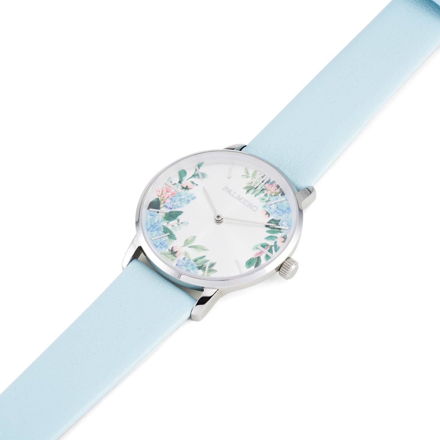 Palmero Azora Watch – Silver and Blue Strap