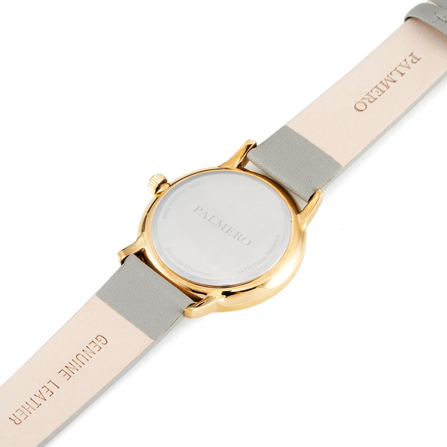 Palmero De Fleurs Watch – Gold and Grey Strap