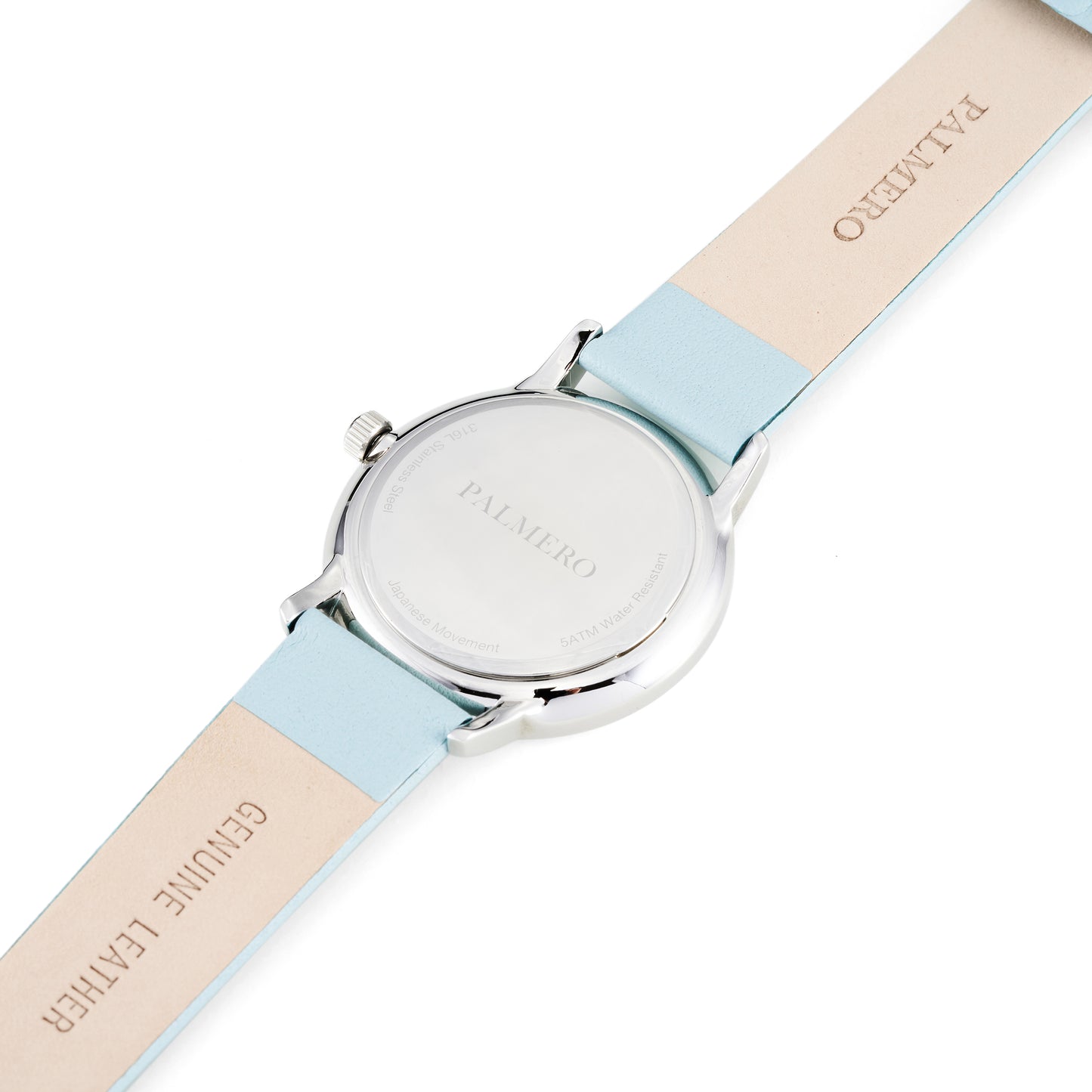 Palmero Azora Watch – Silver and Blue Strap