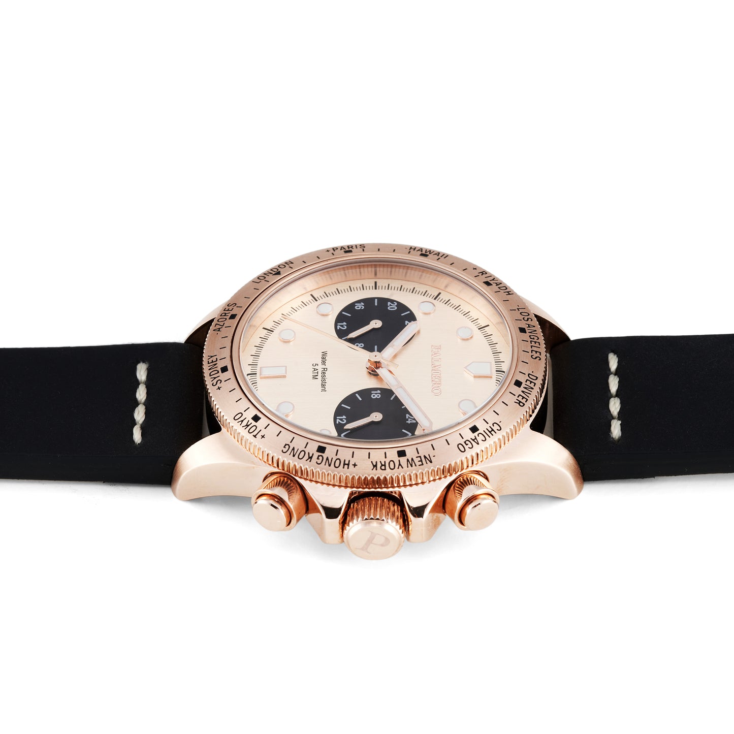 Palmero Voyager Dual Time Chronograph - Gold