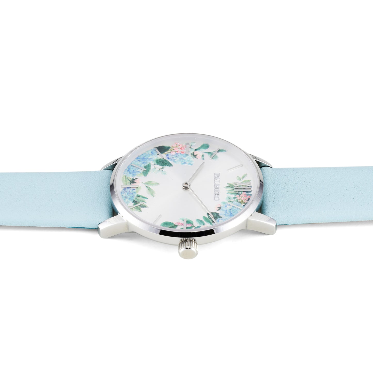 Palmero Azora Watch – Silver and Blue Strap