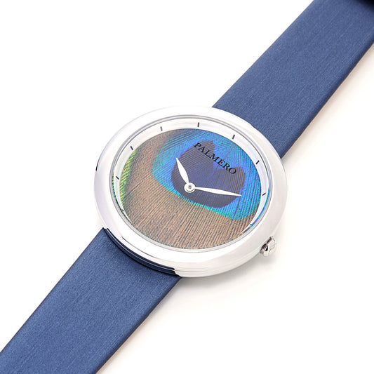 Palmero Ocelli Watch - Silver and Blue Strap