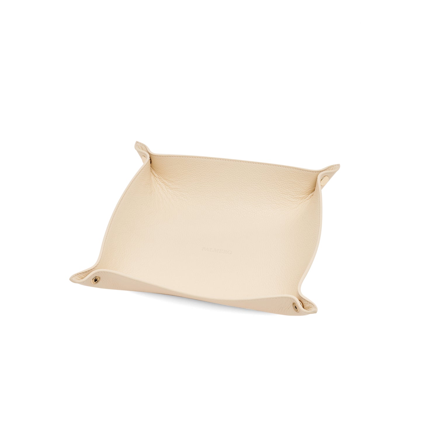 Palmero Giovanna Home Deco - 9.8”x9.8” Beige Grain Leather