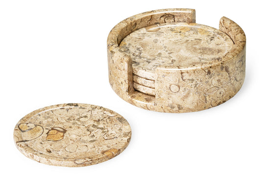 Palmero Riva Marble Coasters, set of 4